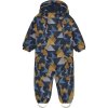 Color Kids Overal W. 2 ZIP- AOP-741592.3520-Orange Pop 24/25 overal - Velikost 86