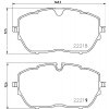 Sada brzdových platničiek kotúčovej brzdy BREMBO P 61 128