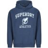 Superdry Mikiny OVERSIZE VINTAGE ATHLETIC Modrá