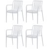 Sada jedálenských stoličiek CT-X7029 WT, 4 ks