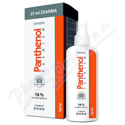 Panthenol 10% Swiss Premium spray 150+25ml ZDARMA