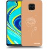 Picasee silikónový prehľadný obal pre Xiaomi Redmi Note 9 Pro - Peonies