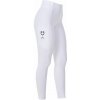 Equestro jazdecké legíny X FISE slim fit biele s plným gripom VEĽKOSŤ: S/36