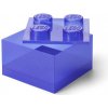 LEGO úložný box 4 s vekom - trblietavá fialová