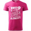 1972 v kocke - Klasické pánske tričko vyššej gramáže - M ( Purpurová )