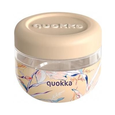 Quokka Bubble Plastová nádoba na jedlo Vintage Floral 500 ml