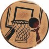 D1-A8/B - Emblém (pr.25mm) basketbal bronz