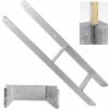Základňa stĺpa Domax PSH 140 60x14,1 cm strieborná