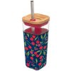 Quokka Liquid Cube pohár so slamkou cherries 540 ml