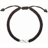 Evolution Group Čierny kabala náramok Nekonečno 13002.3