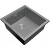 Gamma Decor 4850, 1-komorový granitový drez 480x500x215 mm, šedá, GMA-ZLE000166