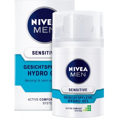 Nivea for Men Sensitive pleťový gel 50 ml (Nivea Men 50ml Hydro gél na tvár)