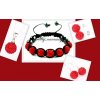 Shamballa náramok alebo set Set červená
