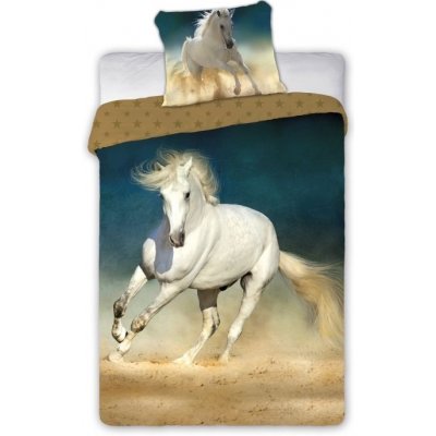 Faro Obliečky Biely kôň Bavlna 140x200 70x90