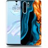 Picasee silikónový prehľadný obal pre Huawei P30 Pro - Gold blue