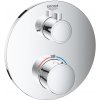 Grohe Grohtherm vaňová/sprchová batéria podomietková s termostatom StarLight Chrome 24077000