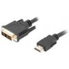 LANBERG HDMI (M) na DVI-D (M) (18+1) kabel 3m, černý, pozlacené konektory (CA-HDDV-10CC-0030-BK)
