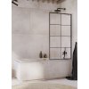 Radaway IDEA BLACK PNJ II FACTORY vaňová zástena 100 x 150 cm 10001100-54-55