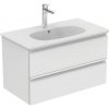 Ideal Standard T0051OV Tesi skrinka pod umývadlo 80cm-2 zásuvky(lesklá/biela) T0051OV