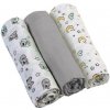 BABYONO Plienky mušelínové Super soft 3 ks šedá 348-01-BO