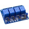 Robotlinking 4 kanálový Low Level relé modul 5V s optočlenom pre Arduino PIC AVR DSP ARM