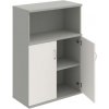 Policová skriňa Strong, 80x115,2x40 cm, biela/sivá - 1 kus - 1 KS - nie - 2 - 60 mesiacov - 2x plné - rovná - kombinovaná - Hobis - 80 cm - Strong - 40 cm - 115.2 cm - biela/sivá - 42.4 kilogramu HOBI