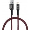 Kábel USB / Lightning - 2.4A - 100cm - FullLINK - červený