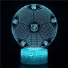 Beling 3D lampa, Lopta s logom fcb Barcelona, 7 farebná S196