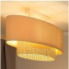 Duolla Duolla - Prisadený luster DOUBLE OVAL RATTAN 2xE27/15W/230V krémová/ratan DU604574 + záruka 3 roky zadarmo + záruka 3 roky zadarmo
