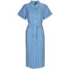 Vero Moda Dlhé šaty VMBUMPY SS CALF SHIRT DRESS NOOS Modrá