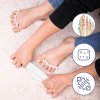 4Finger Gélové oddeľovače prstov na nohách pre 4 prsty biela