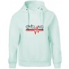 Cycling ekg - Oversized mikina dámská Moon - kratšia + širšia - 2XL ( Frost )