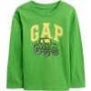 Detské tričko GAP V-BF LS GR T zelená žltá