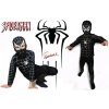 Detský kostým S M L spiderman čierny (veľkosť S,M,L)