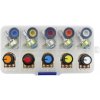 Sada lineárnych potenciometrov WH - 148 15 mm 1K - 1M Ohm - 10 kusov
