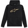 zLATÁ HOODIE ALPINESTARS čierna/zlatá Veľkosť: M, Veľkost: M