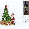Keramický vianočný stomček s mikášom LED na baterky