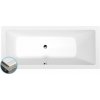 Polysan MIMOA SLIM obdĺžniková vaňa 170x75x39cm, biela 71709S