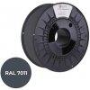 C-TECH Tisková struna (filament) PREMIUM LINE, PETG, ocelová šedá, RAL7011, 1,75mm, 1kg