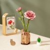 ROWOOD Drevené 3D puzzle Ružové klinčeky 124 ks