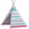 John 100271557 stan teepee biela / ružová / tyrkysová / prírodná biela / ružová / tyrkysová / prírodná
