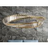 NEDES, s.r.o. LED krištáľové svietidlo + diaľkový ovládač 40W - J6349/GCH