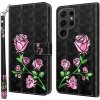 Peňaženkové 3D puzdro na Samsung Galaxy S24 Ultra 5G - Rose