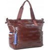 Dámska taška na rameno Hedgren - Cocoon Puffer Tote Bag /Bitter Chocolate