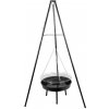 Gril Strend Pro BBQ Bavarian, na drevené uhlie, nastaviteľná gril.výška 320-660/1500 mm
