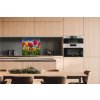 DIMEX | Dibond doska za kuchynskú linku | DBW-06060-131 Pole tulipánov | 60 x 60 cm + Dibond obkladová doska Dimex do kuchyne Pole tulipánov v rozmere 60 x 60 cm