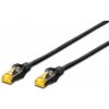 Digitus CAT 6A S-FTP patch cable, Cu, LSZH AWG 26/7, length 2 m, color black