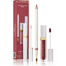 Revolution PRO Iconic Liquid Lipstick tekutý rúž 4,5 ml + Lip Sealer fixátor rúžu 1,5 ml + Lip Liner kontúrovacia ceruzka na pery so štetčekom 1 g