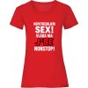 Nepotrebujem sex vláda ma j*be nonstop Dámske XXL Red