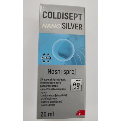 Coldisept nanoSILVER nosný sprej 20 ml od 7,5 € - Heureka.sk